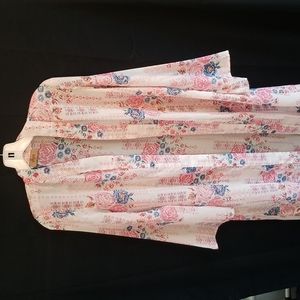 Boho floral kimono